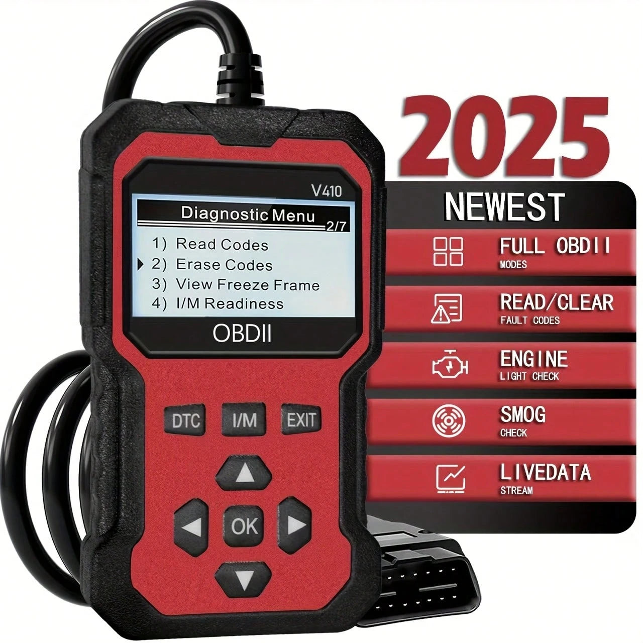 OBD2 Scanner Code Reader Engine Fault Scanner CAN Diagnostic Scan Tool For All OBD II Protocol Cars Since 1996