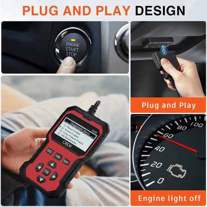 OBD2 Scanner Code Reader Engine Fault Scanner CAN Diagnostic Scan Tool For All OBD II Protocol Cars Since 1996