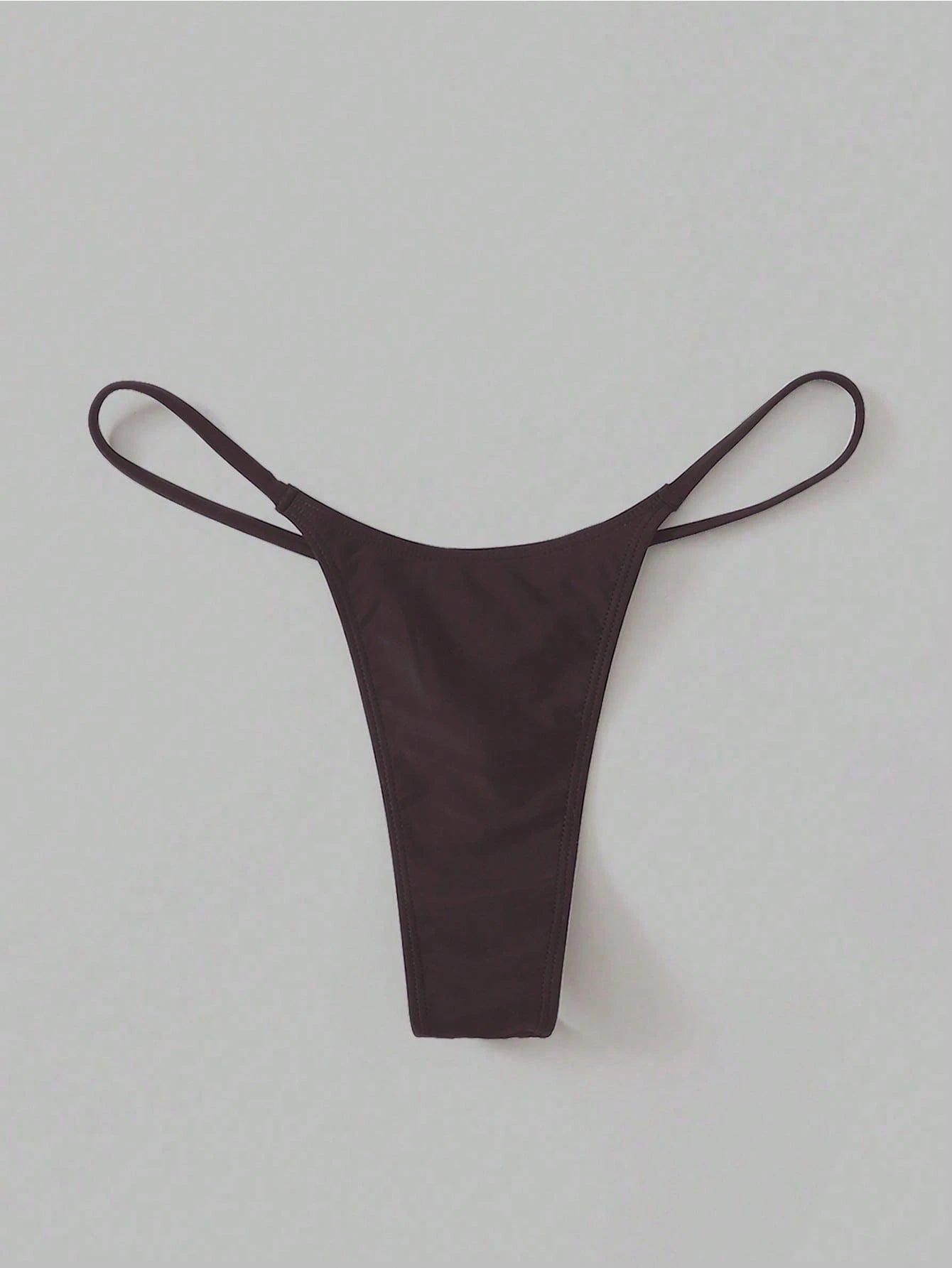 Oceva Solid Color Fashionable Sexy Thong Bikini Bottom