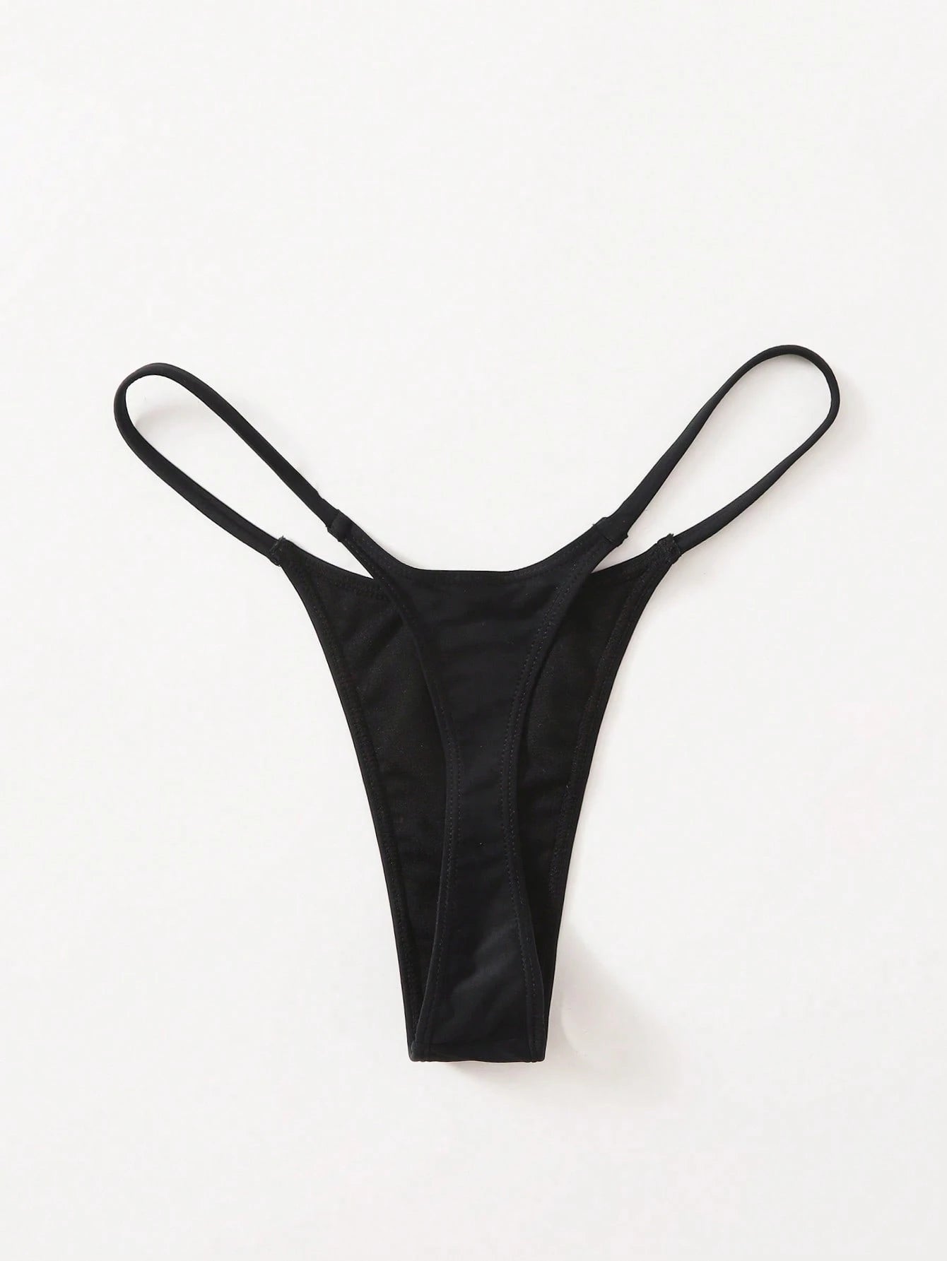 Oceva Solid Color Fashionable Sexy Thong Bikini Bottom