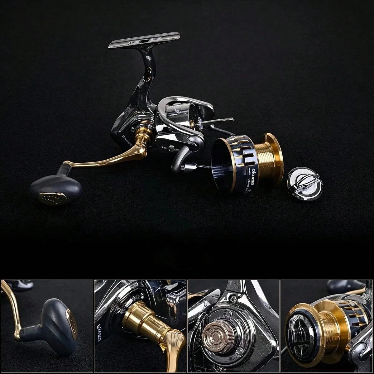 Okuma Rotary Reel 18KG Resistance 13+1 Ball Bearing Sea Fishing Spinning Wheel Type Metal Wire Cup Sub Fish Wire Wheel