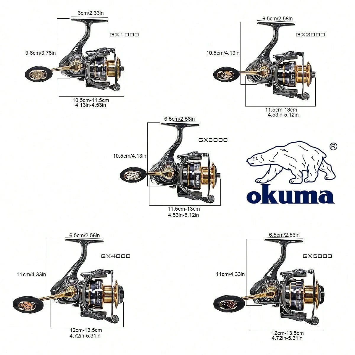 Okuma Rotary Reel 18KG Resistance 13+1 Ball Bearing Sea Fishing Spinning Wheel Type Metal Wire Cup Sub Fish Wire Wheel