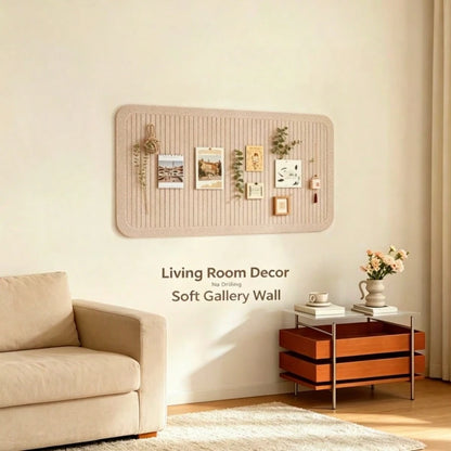 One No-Drilling Vertical-Groove Felt Board: Perfect For Photo Wall Displays, Student Memos, Office & Classroom Bulletins. Supports Notes, Photos, Posters & DIY Decor. Ideal For Multi-Scene Use