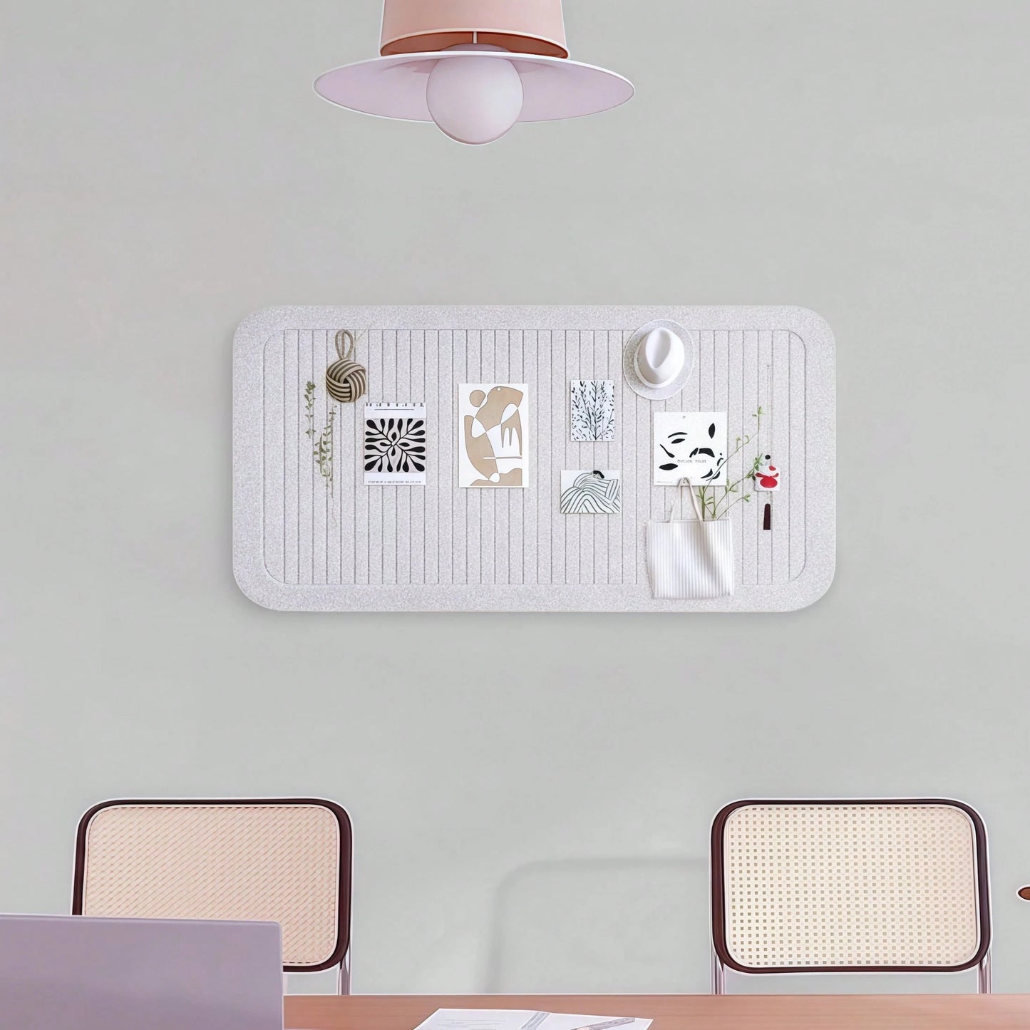 One No-Drilling Vertical-Groove Felt Board: Perfect For Photo Wall Displays, Student Memos, Office & Classroom Bulletins. Supports Notes, Photos, Posters & DIY Decor. Ideal For Multi-Scene Use