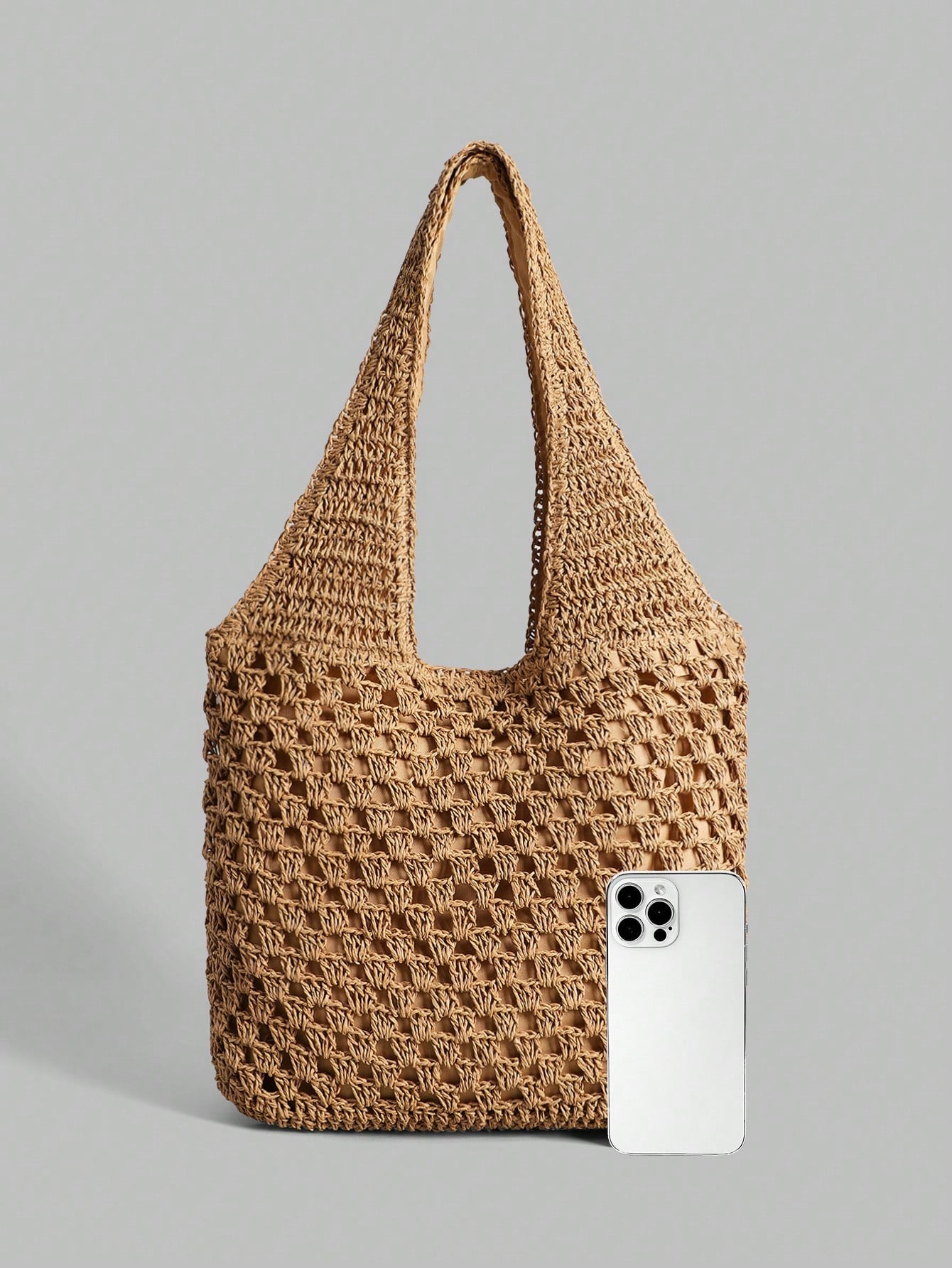Ontre Vacation Casual Versatile Hollow Straw Shoulder Bag