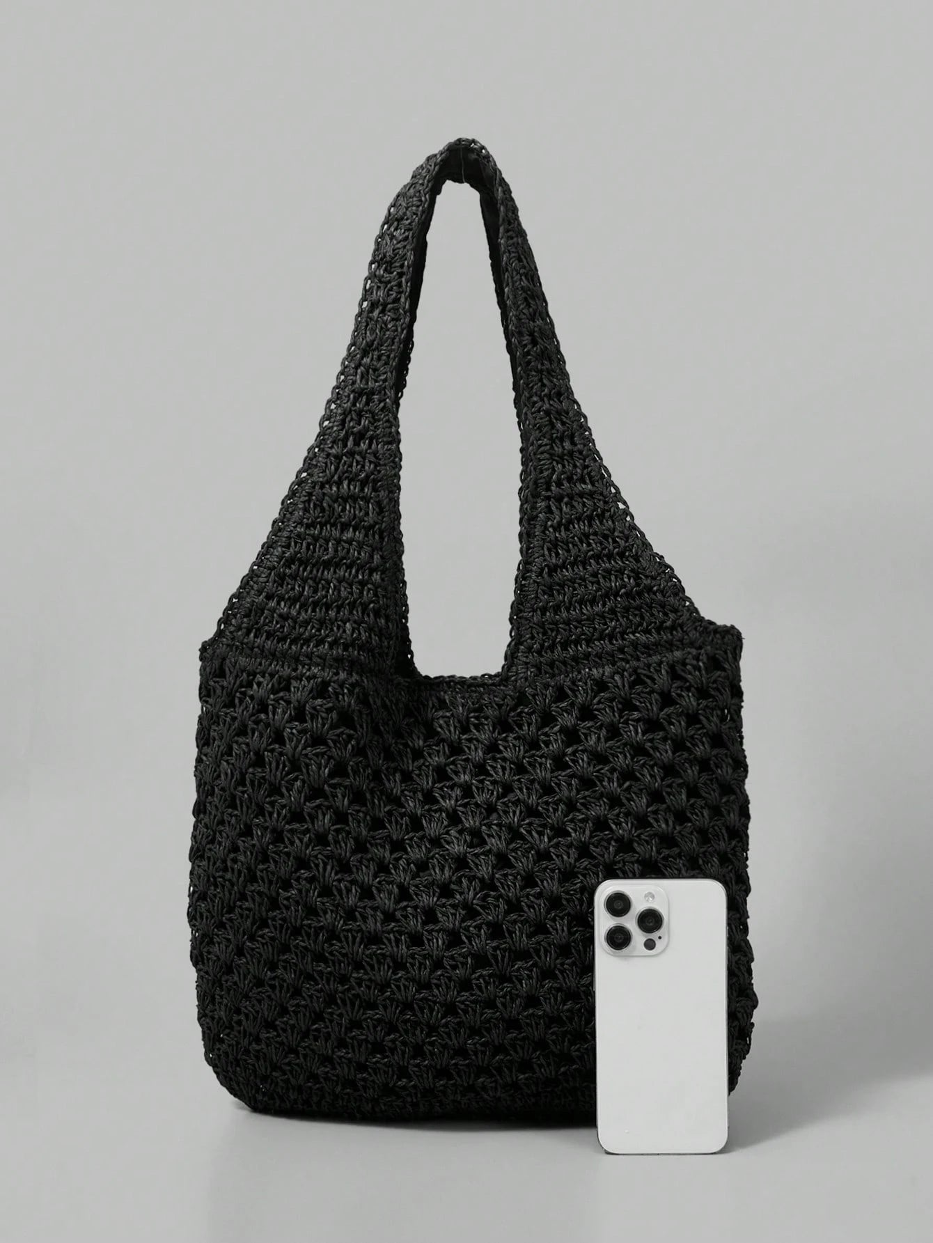 Ontre Vacation Casual Versatile Hollow Straw Shoulder Bag