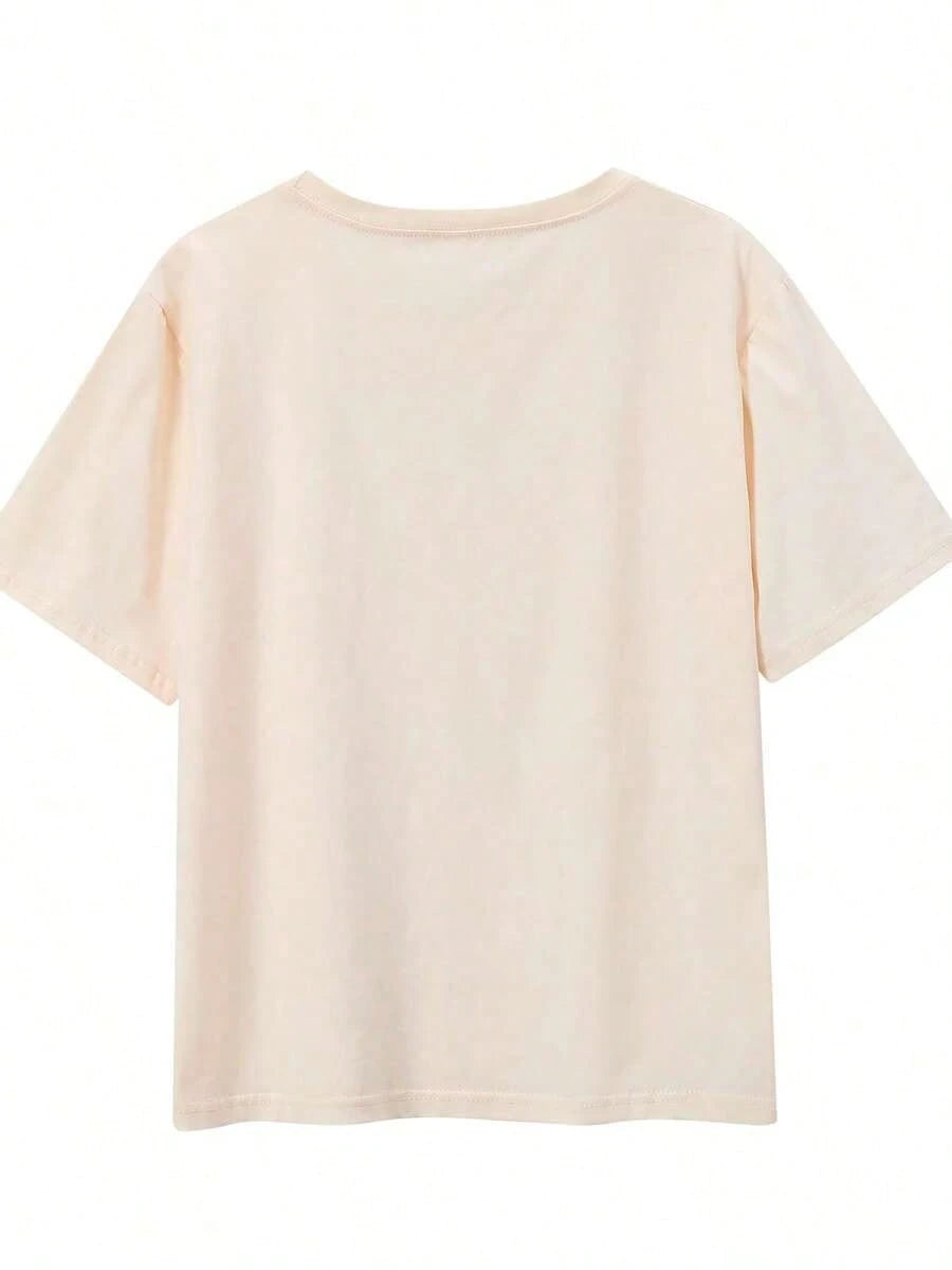 Oversized Tee Summer Casual Tee1pcs"It's Okay To Be Different" T-Shirt, Neurodiversity Gift, Special Education T-Shirt, AAC Teacher T-Shirts, Printed