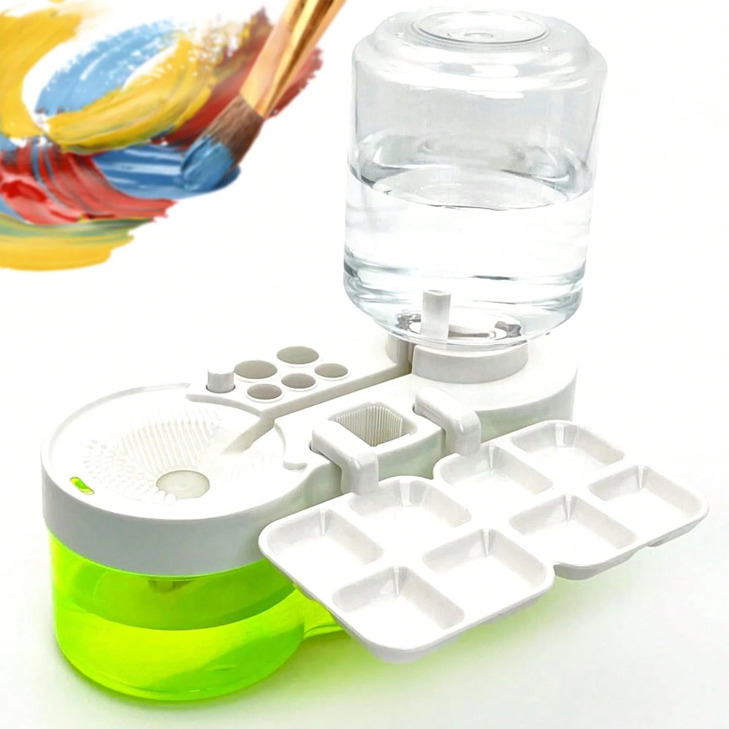 Paint Brush Cleaner Tool, Washing My Brush, Water Cycle Watercolor Brushes Rinser With Holder And Palette, Brushes Rinser Dispenser, Painting Art Supplies Stuff For Artist Beginner