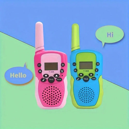 Parent-Child Walkie-Talkies: Easy Communication, Lightweight And Cartoon-Themed Design, Perfect For Outdoor Camping And Adventures, With Clear Sound Quality, Interference Resistance, And Long Battery