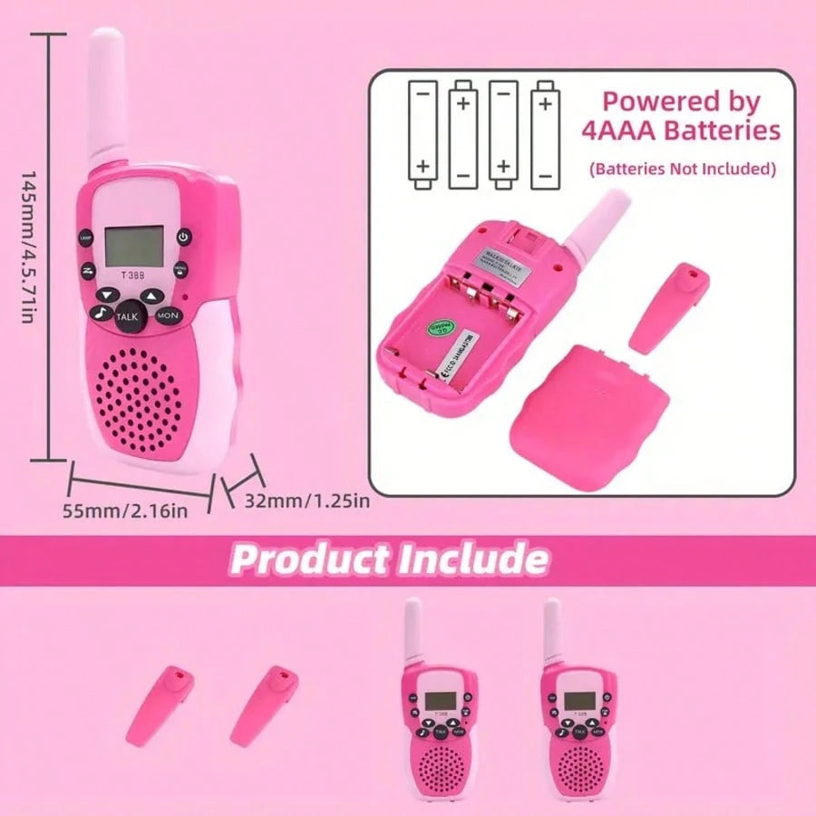 Parent-Child Walkie-Talkies: Easy Communication, Lightweight And Cartoon-Themed Design, Perfect For Outdoor Camping And Adventures, With Clear Sound Quality, Interference Resistance, And Long Battery