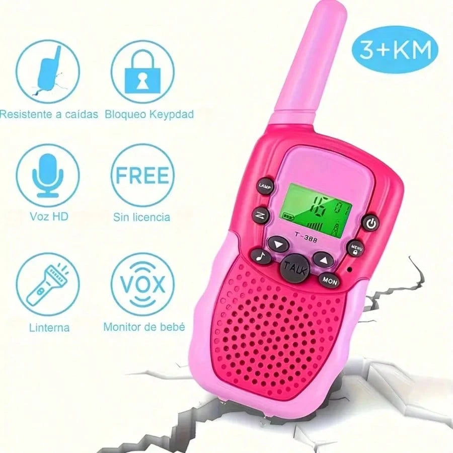 Parent-Child Walkie-Talkies: Easy Communication, Lightweight And Cartoon-Themed Design, Perfect For Outdoor Camping And Adventures, With Clear Sound Quality, Interference Resistance, And Long Battery