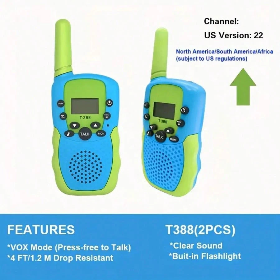 Parent-Child Walkie-Talkies: Easy Communication, Lightweight And Cartoon-Themed Design, Perfect For Outdoor Camping And Adventures, With Clear Sound Quality, Interference Resistance, And Long Battery