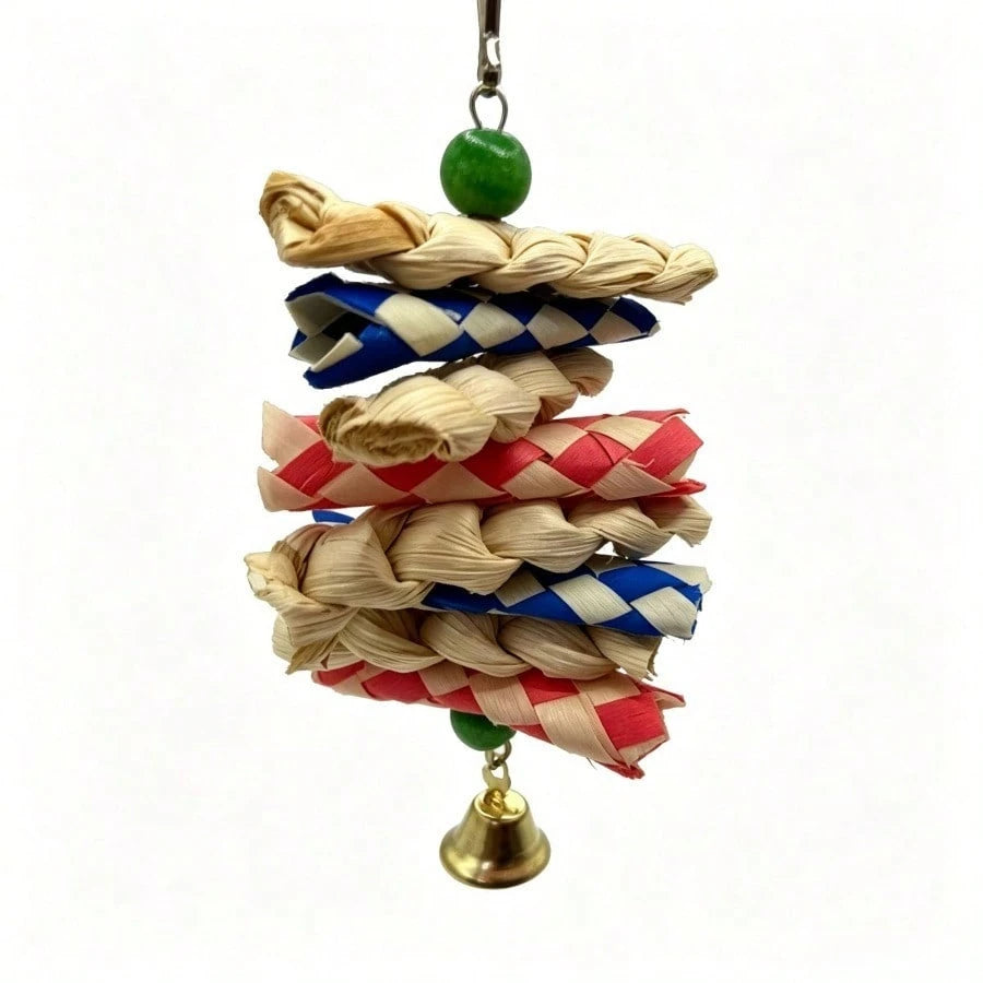 Parrot Toys Bird Supplies Corn Husk Paper String Parrot Calcium Supplement Cuttlebone Chewing String Bird Chewing String Bird Toys Budgie Cockatiel Budgie Cage Play Supplies