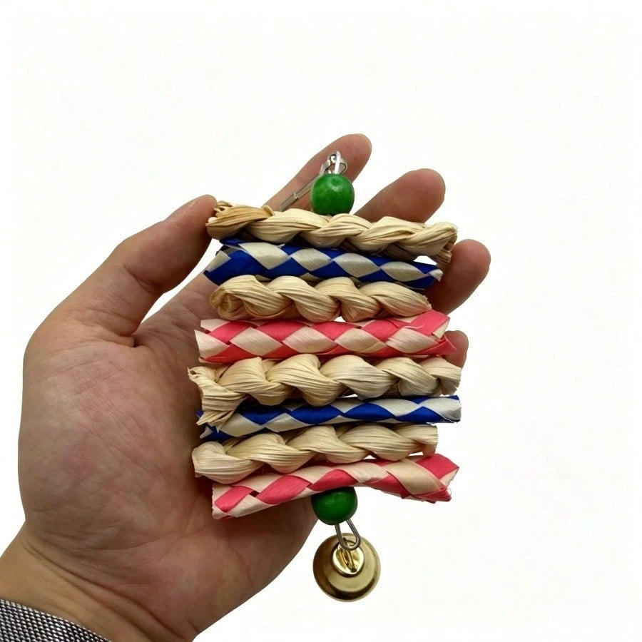 Parrot Toys Bird Supplies Corn Husk Paper String Parrot Calcium Supplement Cuttlebone Chewing String Bird Chewing String Bird Toys Budgie Cockatiel Budgie Cage Play Supplies