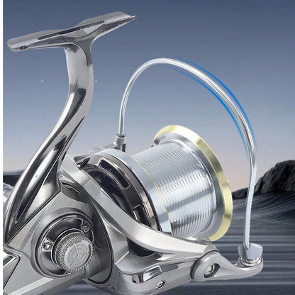 PENN Metal NGK8000-14000 Spinning Reel 4.8:1 6+1BB 25KG Max Drag Long Cast Powerful Saltwater Surf Spinning Fishing Reel