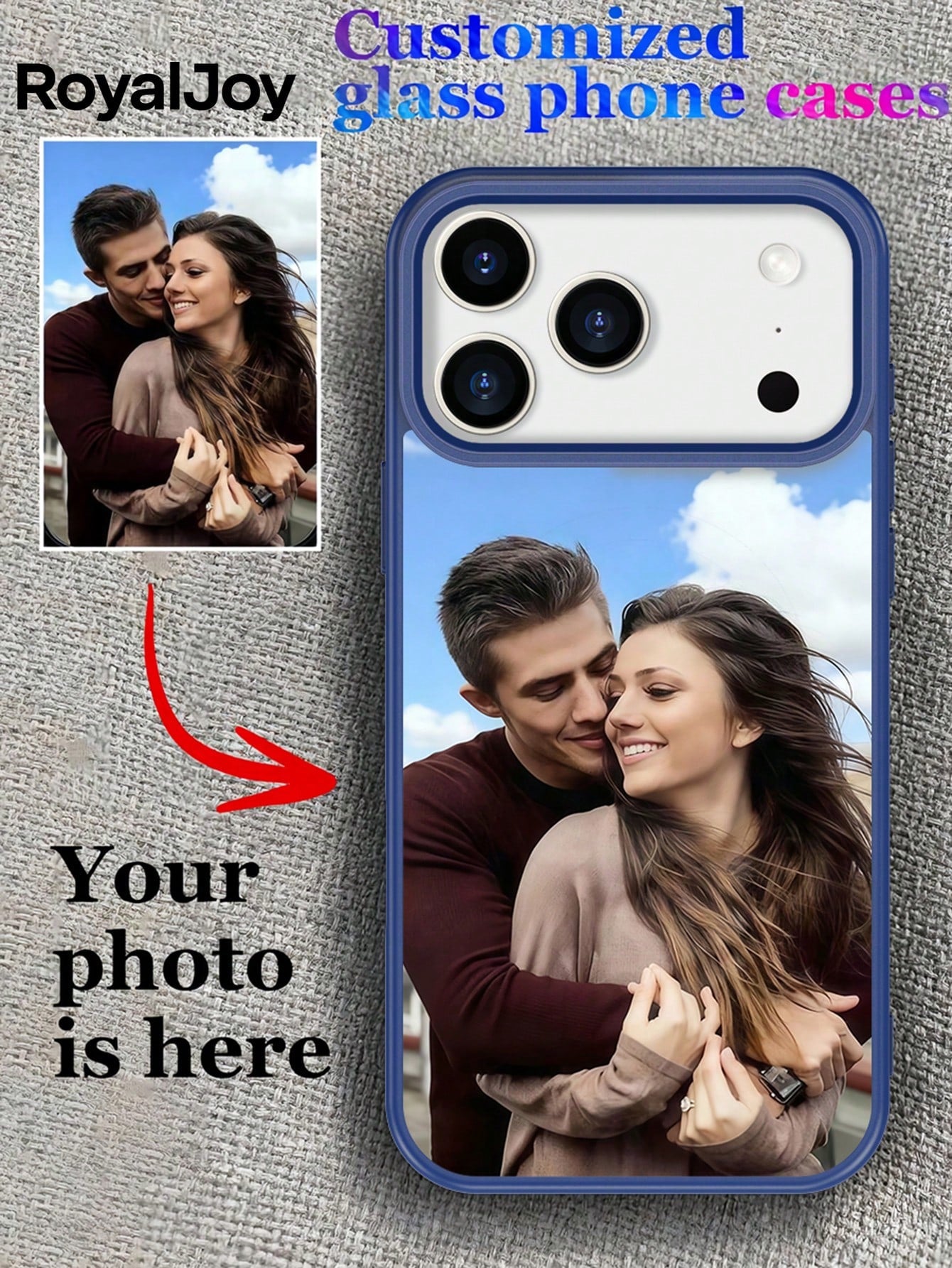 Personalized Customized Photo Phone Case, Suitable For IPhone 16E/15PROMAX/14PLUS/13MIN/12PRO/46 Pro Max/XR/XS Max/X/XS Hard Acrylic Phone Case,Suitable For Galaxy S25 S24 S23 S22 Ultra Plus FE Soft E