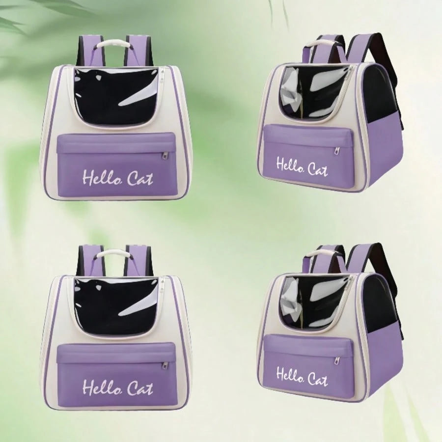 Pet Bag, Cat Backpack, Cat Backpack With Ventilated Design, Suitable For Carrying Kittens/Puppies, Pet Backpack For Camping/Outdoor Activities