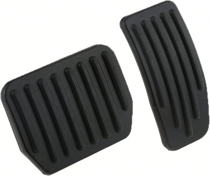 PETCHOR Auto Aluminum Pedal Covers Accessories, Non-Slip Performance Foot Pedal Pads Set, Brake Accelerator Pedal Covers Compatible With Tesla