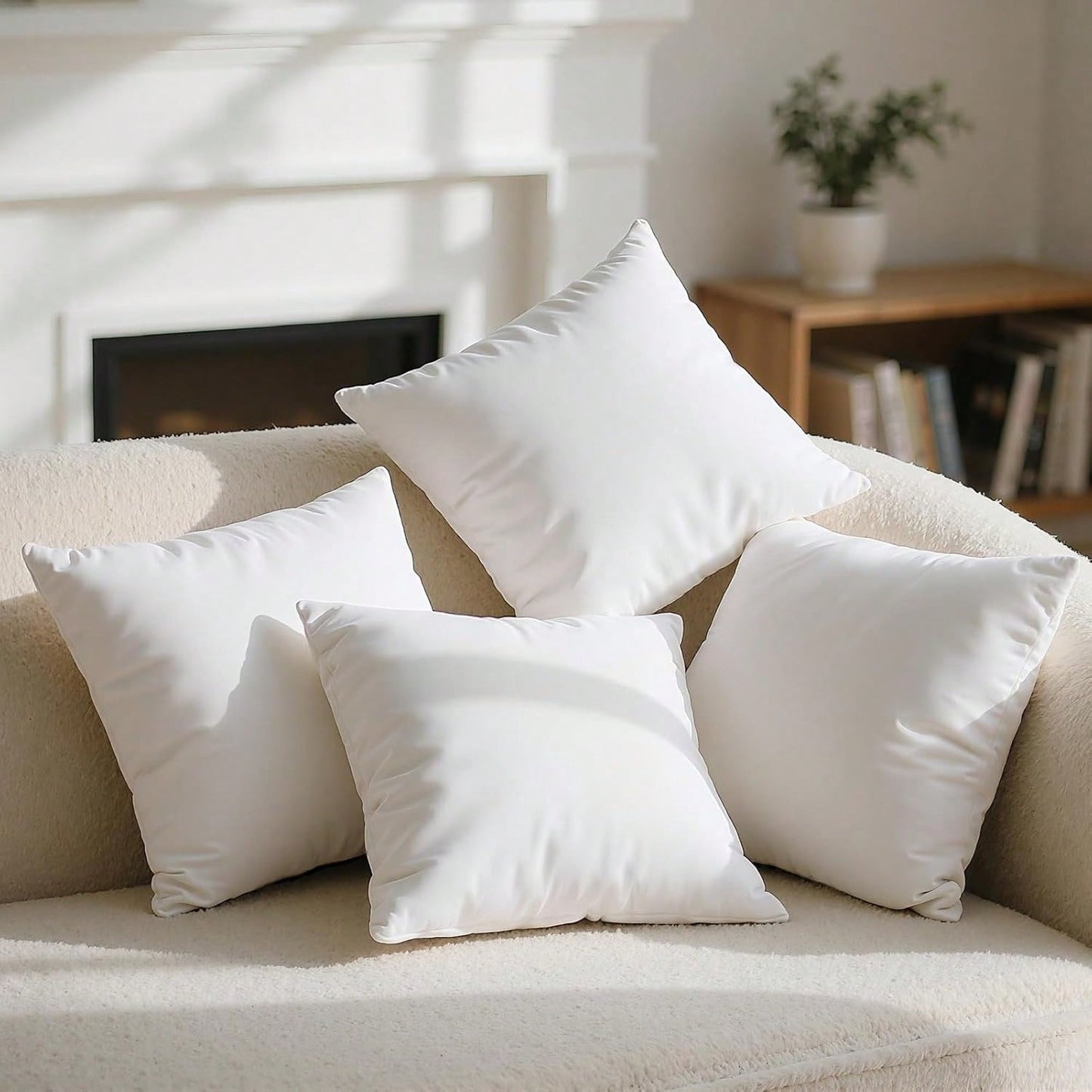 Pillow Core, Pillow Lining, Light Soft Polyester Down Instead Of Decorative Pillow, Machine Washable. Basic Home Hotel Style, Tasteless And Full Cushion Filling, High-Quality Soft Decorative Pillow-Sh