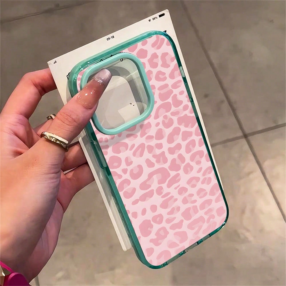 Pink Leopard Print Phone Case, Girly Style, Phone Case For IPhone 17 Pro Max 17 Air 17Pro 16 15 14 13 12 11 Pro Max, Animal Print Gift, Rose Pink Leopard Pattern, Spotted Animal Design, Leopard Print