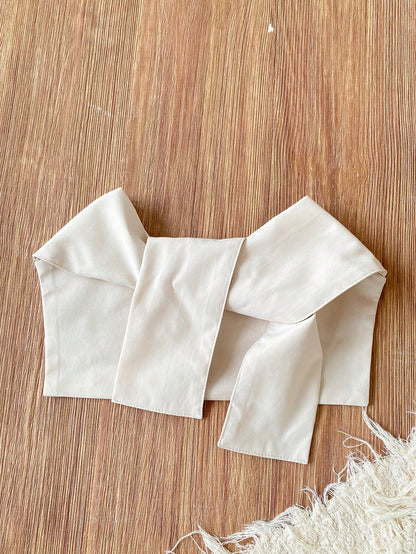 Playful Pals Baby Boy Casual Comfortable Shirt Collar Front Button Contrast Color Shawl Long Sleeve Romper