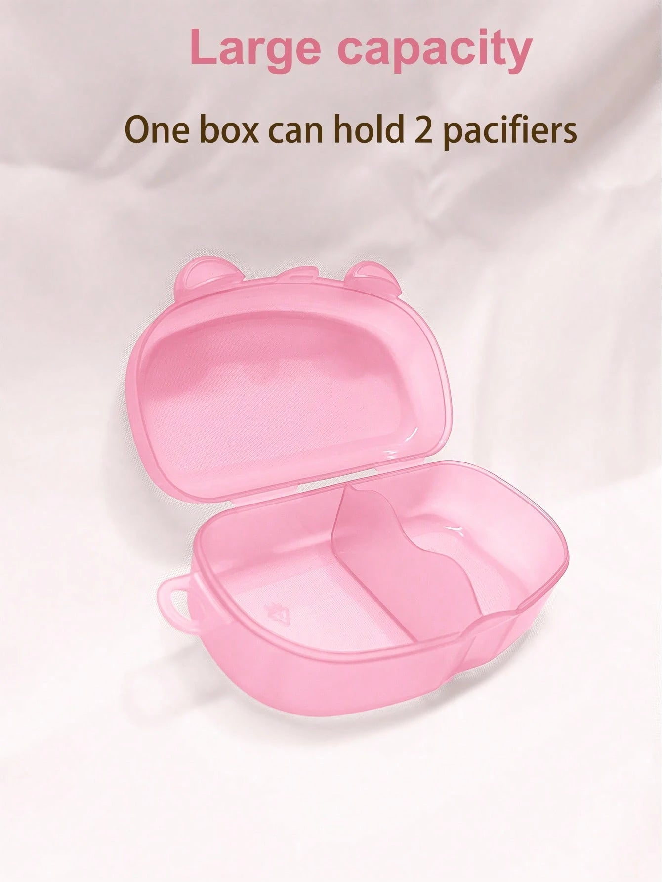 Portable Baby Pacifier Storage Box, Holds 2 Replacement Pacifiers, Baby Pacifier Storage Case, Travel Pacifier Box