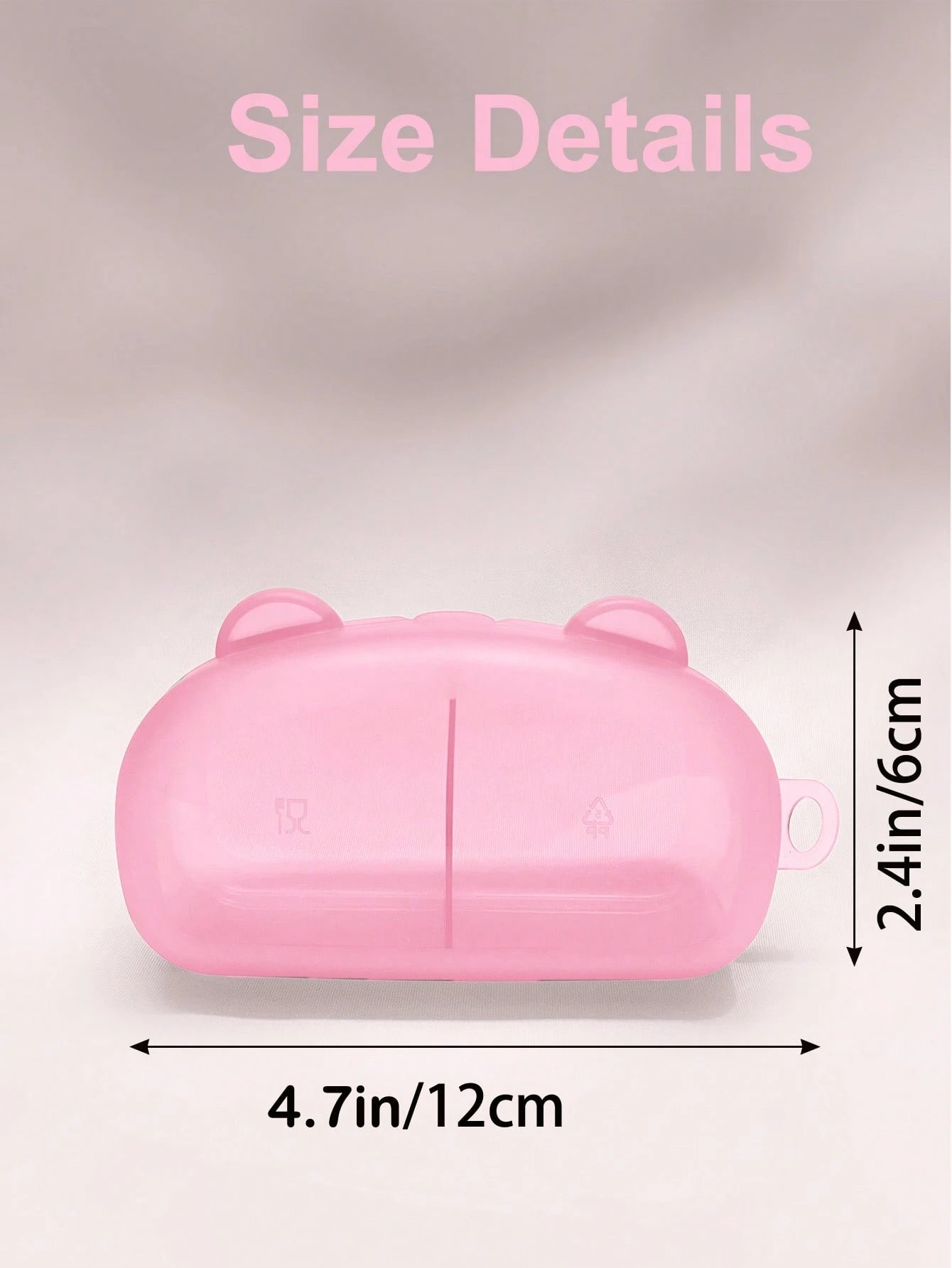 Portable Baby Pacifier Storage Box, Holds 2 Replacement Pacifiers, Baby Pacifier Storage Case, Travel Pacifier Box