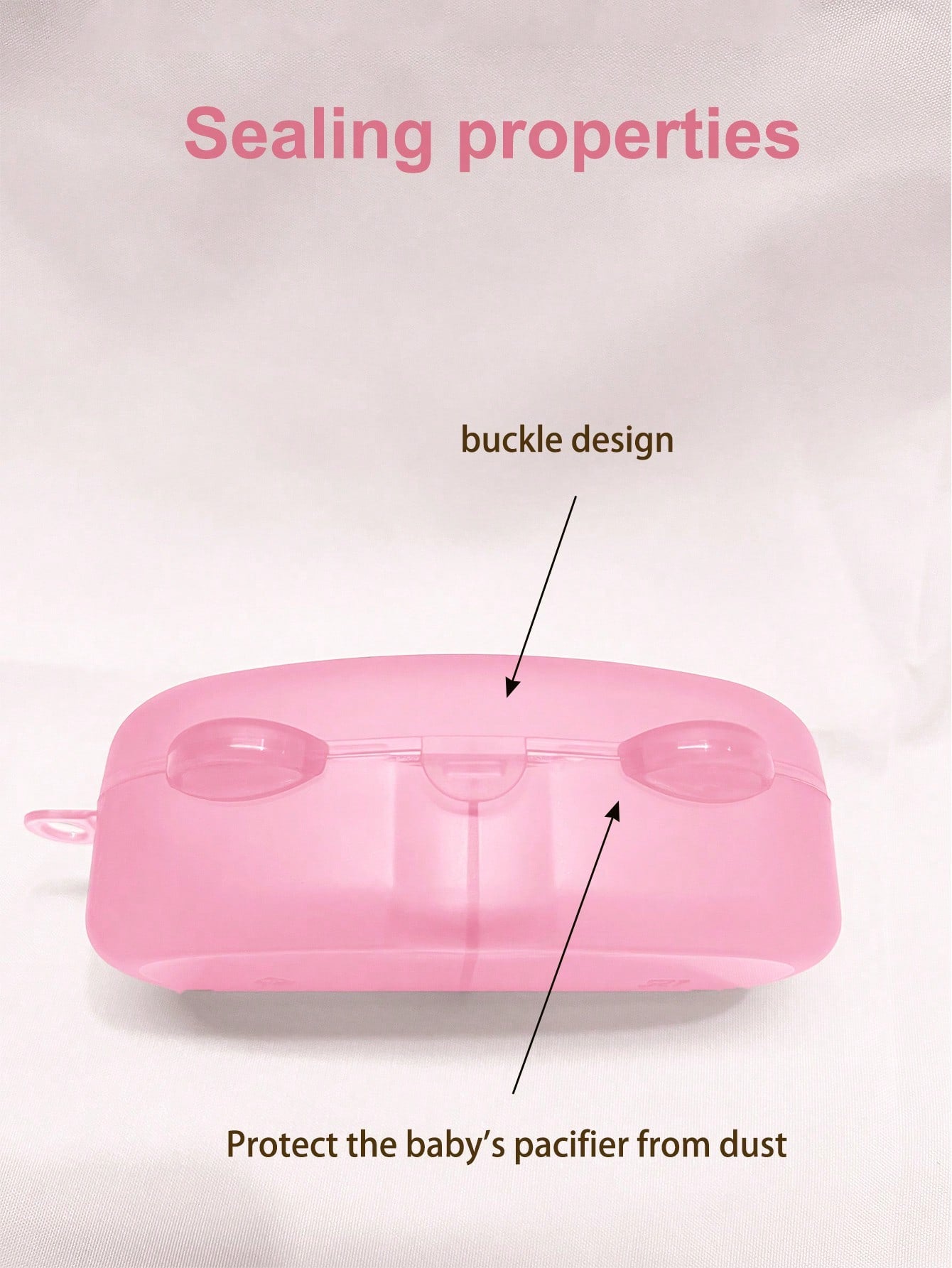 Portable Baby Pacifier Storage Box, Holds 2 Replacement Pacifiers, Baby Pacifier Storage Case, Travel Pacifier Box