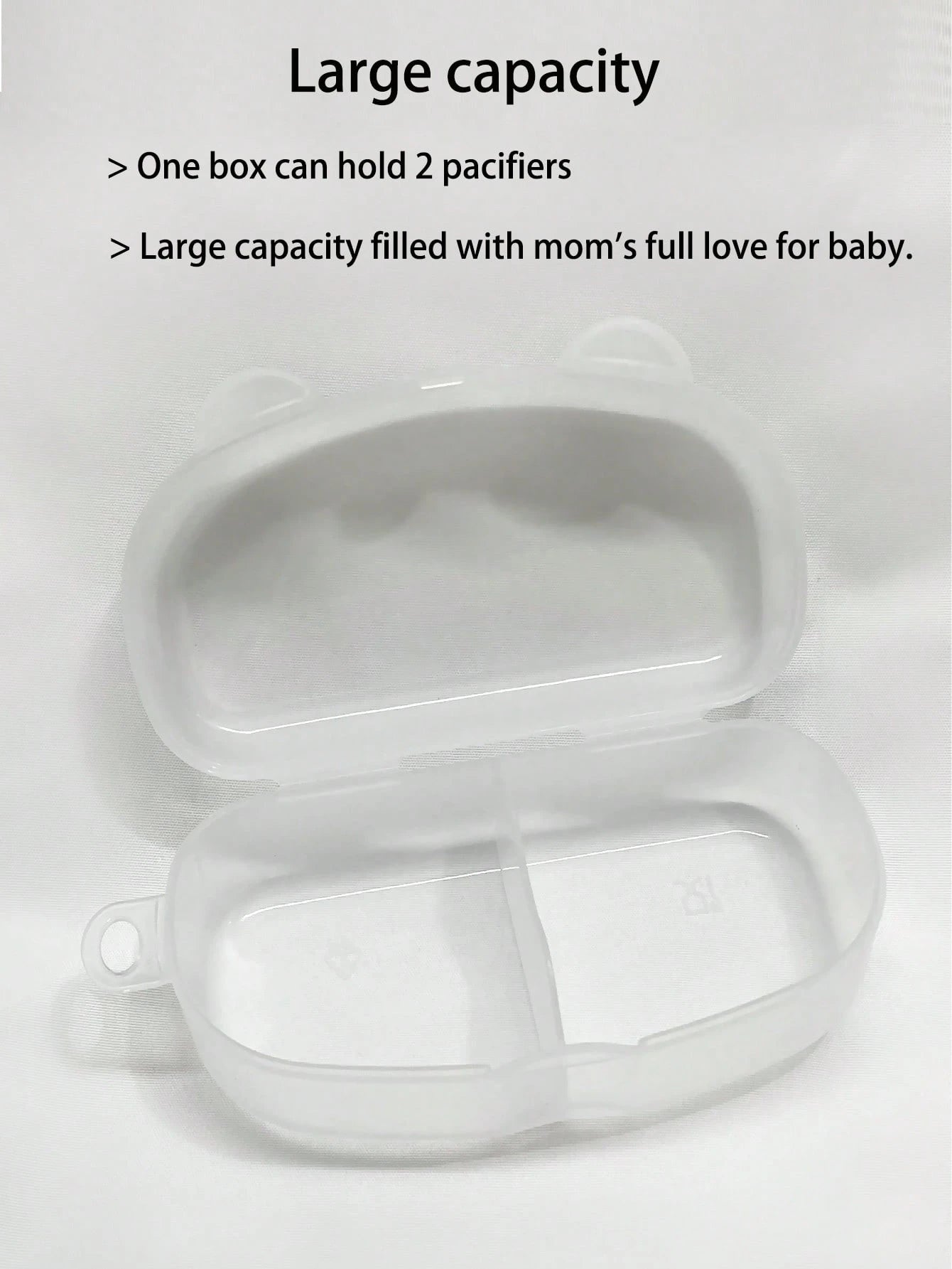 Portable Baby Pacifier Storage Box, Holds 2 Replacement Pacifiers, Baby Pacifier Storage Case, Travel Pacifier Box
