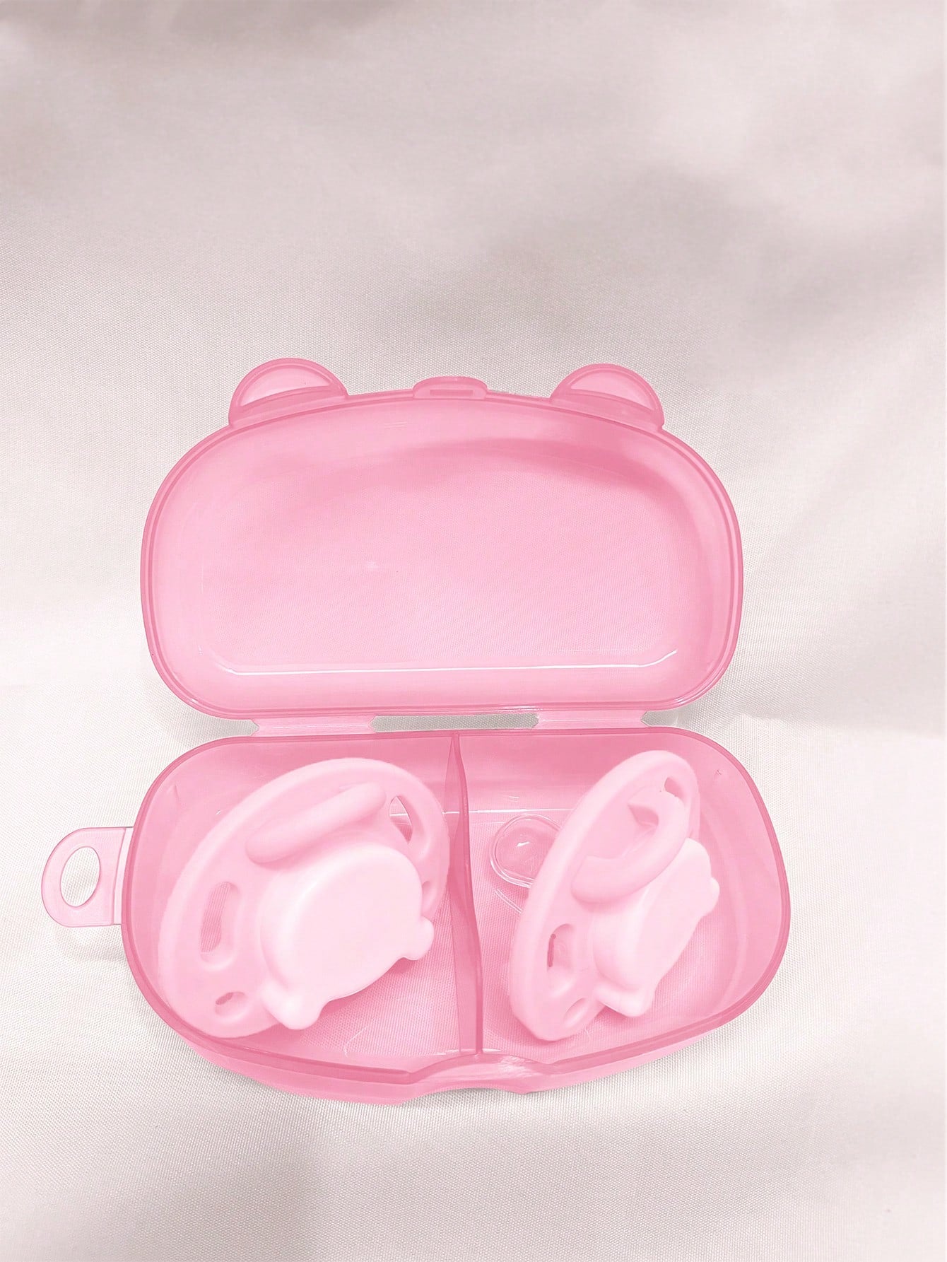 Portable Baby Pacifier Storage Box, Holds 2 Replacement Pacifiers, Baby Pacifier Storage Case, Travel Pacifier Box