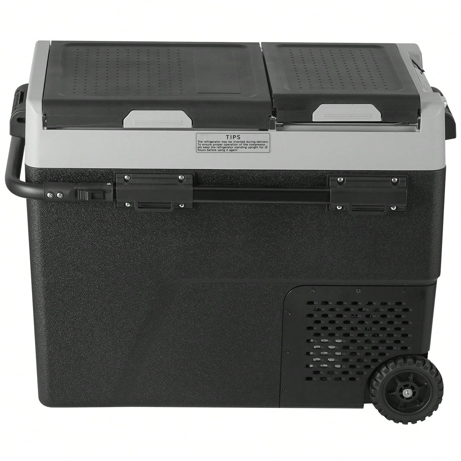 Portable Car Refrigerator, 12 Volt Car Refrigerator Fridge, 58 L/ 61.5 QT Dual Zone Portable Freezer,-4℉-68℉ Adjustable Temperature, Compressor Cooler For Home, Outdoor, Camping, RV, Car