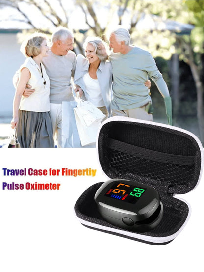 Portable Fingertip Pulse Oximeter & Carrying Case/Single Pulse Oximeter/Single Pulse Oximeter Carrying Bag: Heart Rate Monitor- This Product Does Not Include Batteries! Please Use AAA Batteries, Pay