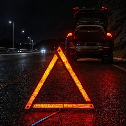 Portable Foldable Emergency Warning Triangle, Compact And Storable, High-Reflective Car Breakdown Safety Warning Roadside Sign