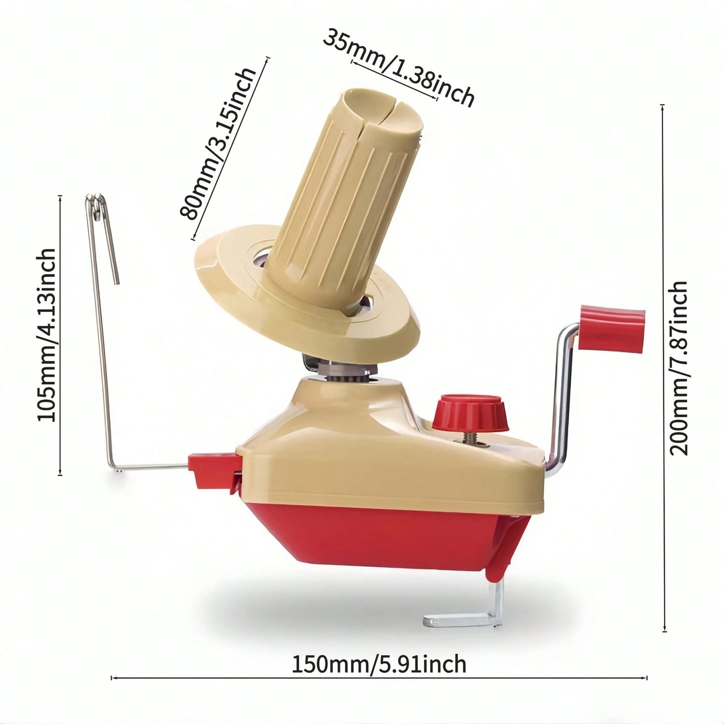 Portable Handheld Wool Yarn Winder, Easy Wind Ball Maker, No Electricity Or Battery Needed, Compact Space-Saving Design, For Home Knitting Crafts