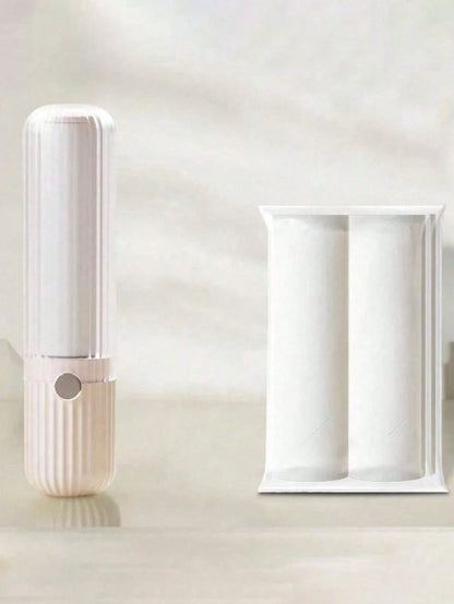 Portable Mini Refillable Lint Roller- Strong Sticky Lint Brush For Clothes, Bedding, Pet Hair, Travel Size Fuzz Remover