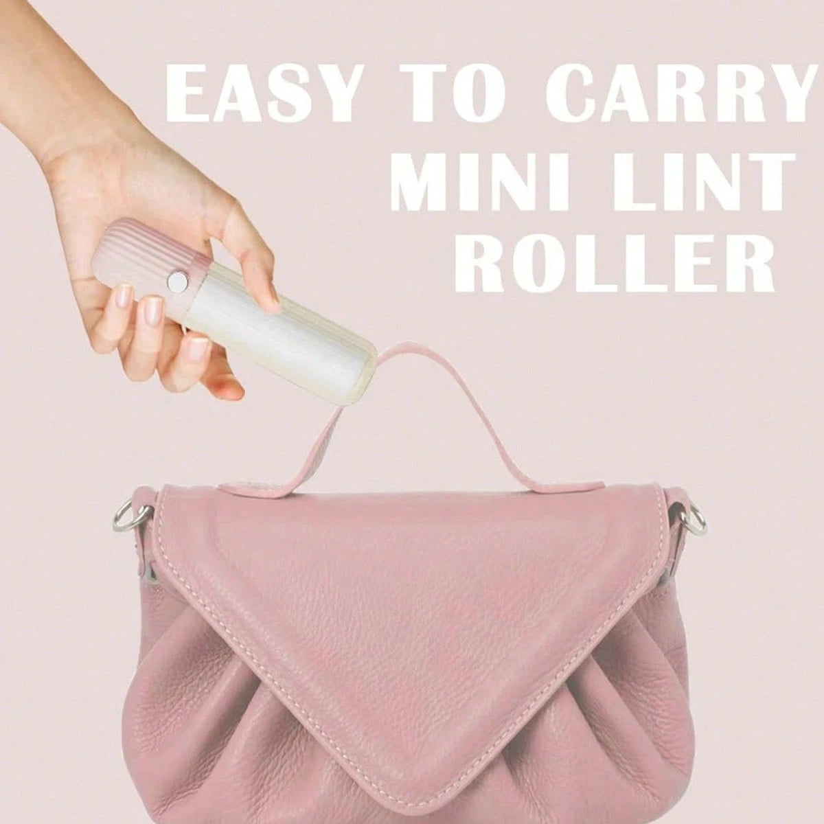 Portable Mini Refillable Lint Roller- Strong Sticky Lint Brush For Clothes, Bedding, Pet Hair, Travel Size Fuzz Remover