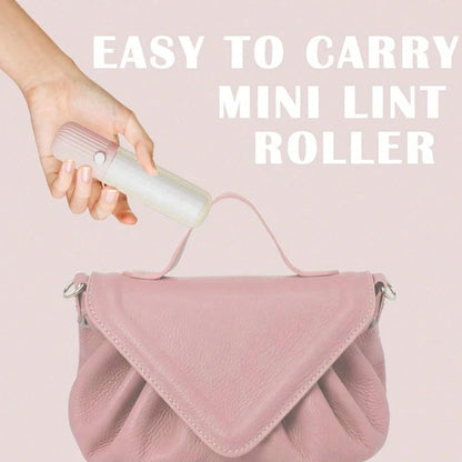 Portable Mini Refillable Lint Roller- Strong Sticky Lint Brush For Clothes, Bedding, Pet Hair, Travel Size Fuzz Remover