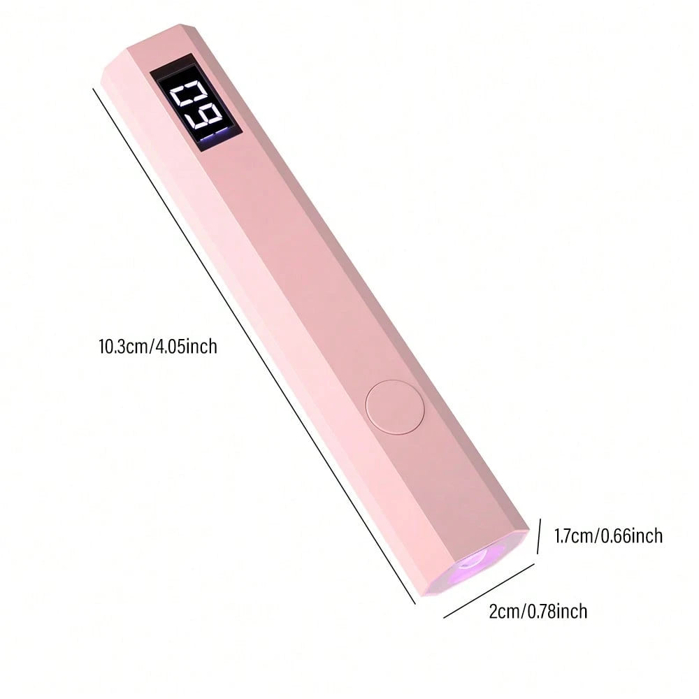 Portable Nail Dryer, USB Mini Nail Dryer Lamp, 180mAh Battery UV LED Nail Lamp, Suitable For Curing All Nail Gels, Applicable For Home Nail Salon