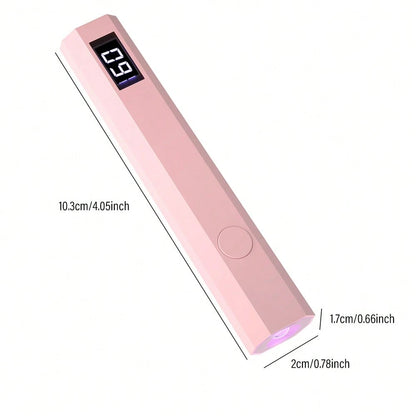 Portable Nail Dryer, USB Mini Nail Dryer Lamp, 180mAh Battery UV LED Nail Lamp, Suitable For Curing All Nail Gels, Applicable For Home Nail Salon