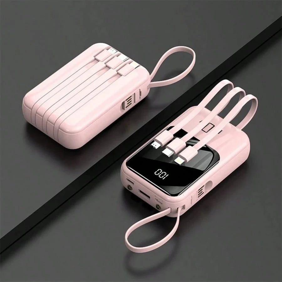 Portable Power Bank- PD20W Fast Charging Portable Charger With Flashlight Digital Display, Travel Essentials Battery Pack For Phone And Android. Pocket Power Bank Compatible With IPhone/Android. Perf