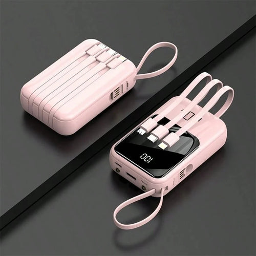 Portable Power Bank- PD20W Fast Charging Portable Charger With Flashlight Digital Display, Travel Essentials Battery Pack For Phone And Android. Pocket Power Bank Compatible With IPhone/Android. Perf