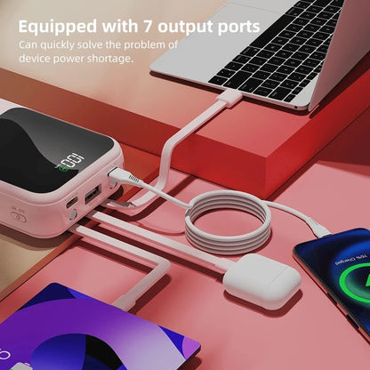 Portable Power Bank- PD20W Fast Charging Portable Charger With Flashlight Digital Display, Travel Essentials Battery Pack For Phone And Android. Pocket Power Bank Compatible With IPhone/Android. Perf
