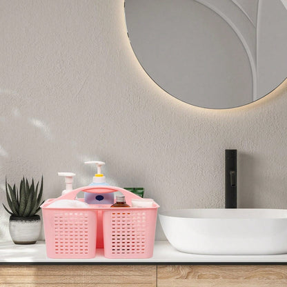 Portable Shower Caddy Basket With Handle For Bathroom Storage