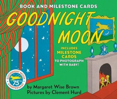 Pre-Owned Goodnight Moon Board Book With Milestone Cards (Hardcover) By Margaret Wise Brown