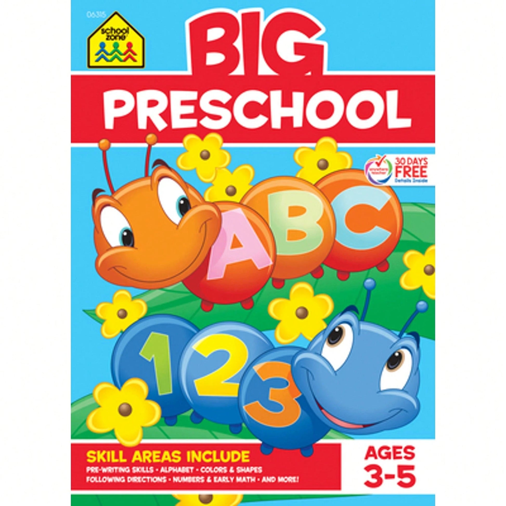 Pre-Owned School Zone Big Preschool Workbook (Paperback) By School Zone