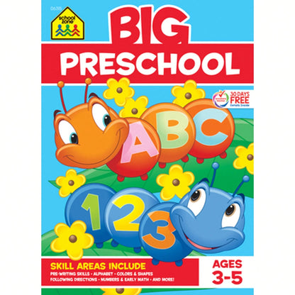 Pre-Owned School Zone Big Preschool Workbook (Paperback) By School Zone
