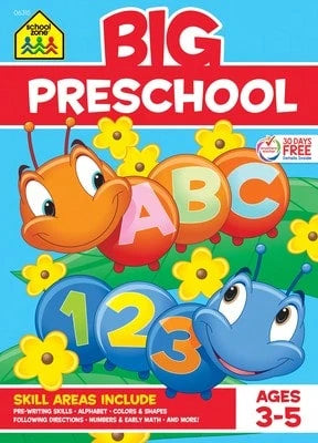 Pre-Owned School Zone Big Preschool Workbook (Paperback) By School Zone
