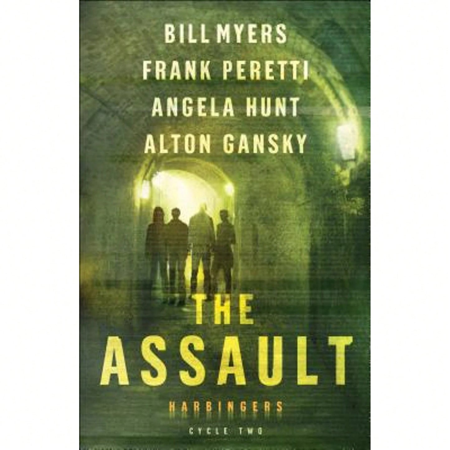 Pre-Owned The Assault: Cycle Two Of The Harbingers Series (Paperback) By Frank Peretti, Dr. Angela Hunt, Bill Myers