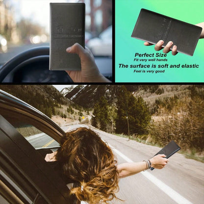 Premium Car Registration And Insurance Holder,Black Registration Insurance Card Holder,Glove Box Organizer Makes Your Documents In Order
