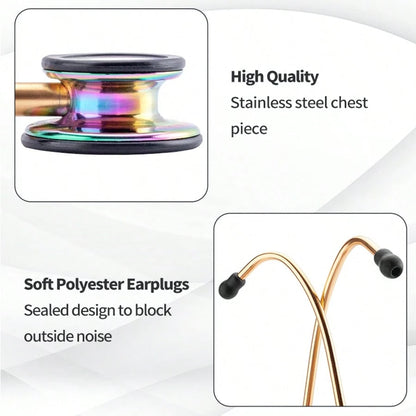 Professional Double Sided Stethoscope Portable Cardiology Stethoscope Medical Equipment Nurse Doctor Stethoscope Equipo Medico